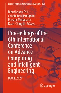 Couverture_Proceedings of the 6th International Conference on Advance Computing and Intelligent Engineering