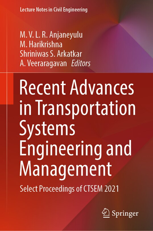 Couverture_Recent Advances in Transportation Systems Engineering and Management