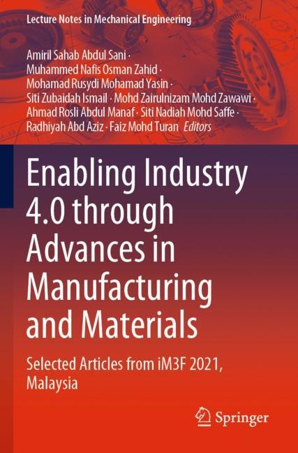 Couverture_Enabling Industry 4.0 through Advances in Manufacturing and Materials