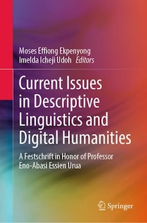 Couverture_Current Issues in Descriptive Linguistics and Digital Humanities