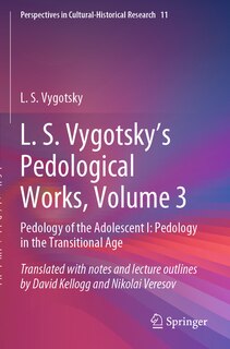 Couverture_L. S. Vygotsky's Pedological Works, Volume 3