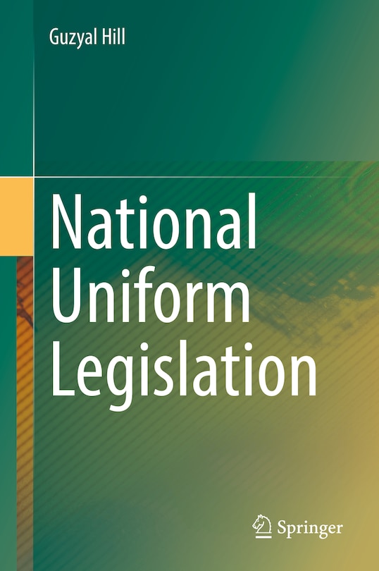 Front cover_National Uniform Legislation