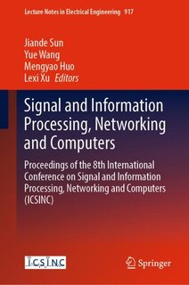 Couverture_Signal and Information Processing, Networking and Computers
