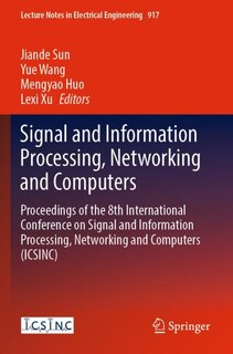 Couverture_Signal and Information Processing, Networking and Computers