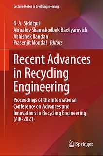 Front cover_Recent Advances in Recycling Engineering