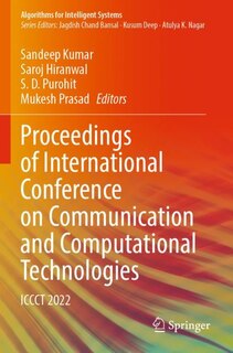 Couverture_Proceedings of International Conference on Communication and Computational Technologies