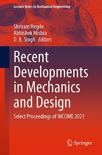 Couverture_Recent Developments in Mechanics and Design
