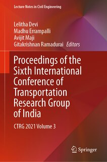 Couverture_Proceedings of the Sixth International Conference of Transportation Research Group of India