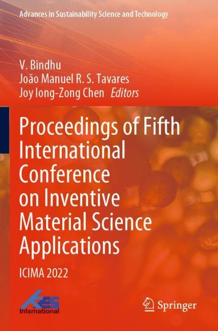 Couverture_Proceedings of Fifth International Conference on Inventive Material Science Applications