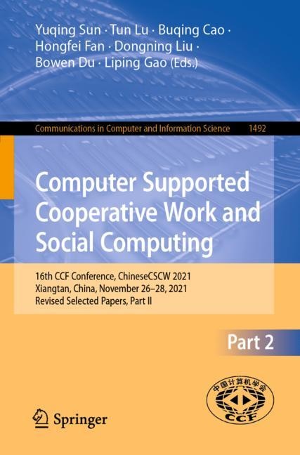 Couverture_Computer Supported Cooperative Work and Social Computing