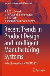 Couverture_Recent Trends in Product Design and Intelligent Manufacturing Systems