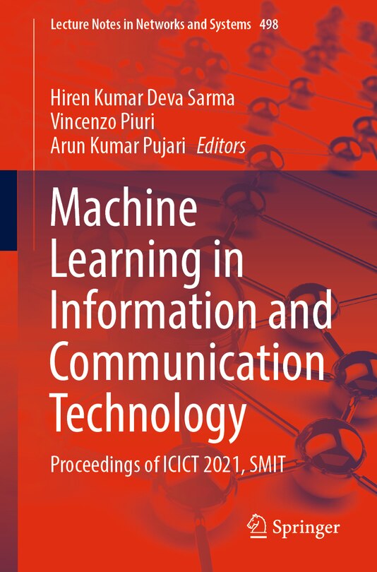 Front cover_Machine Learning in Information and Communication Technology