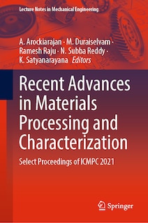 Front cover_Recent Advances in Materials Processing and Characterization