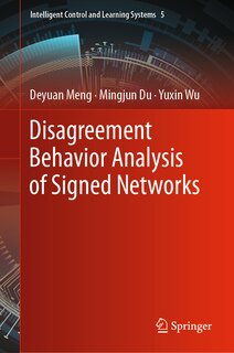 Couverture_Disagreement Behavior Analysis of Signed Networks