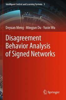 Couverture_Disagreement Behavior Analysis of Signed Networks