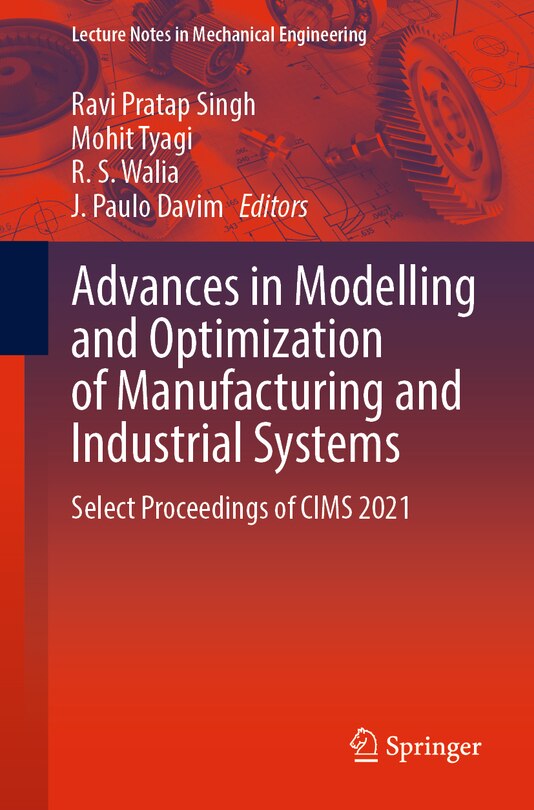 Front cover_Advances in Modelling and Optimization of Manufacturing and Industrial Systems