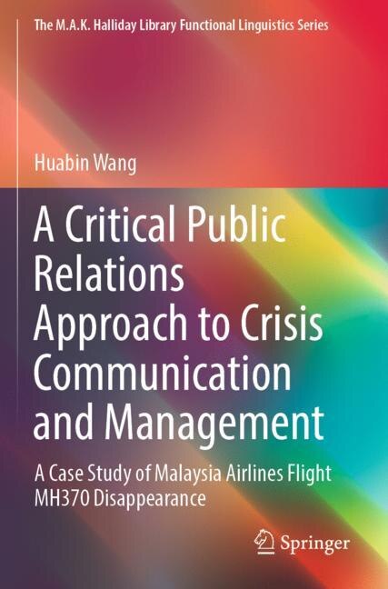 Front cover_A Critical Public Relations Approach to Crisis Communication and Management