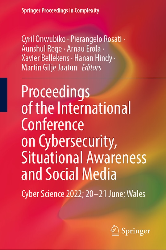 Couverture_Proceedings of the International Conference on Cybersecurity, Situational Awareness and Social Media