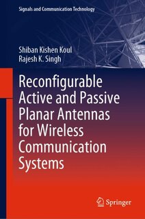 Couverture_Reconfigurable Active and Passive Planar Antennas for Wireless Communication Systems