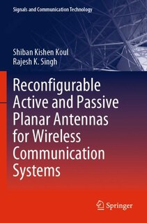 Front cover_Reconfigurable Active and Passive Planar Antennas for Wireless Communication Systems