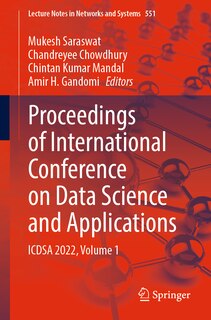Front cover_Proceedings of International Conference on Data Science and Applications