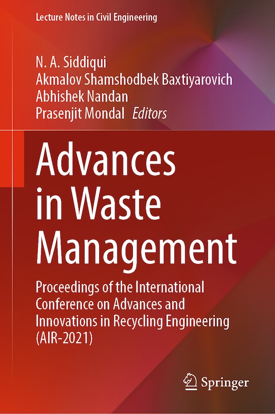 Front cover_Advances in Waste Management