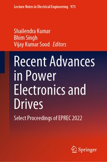 Couverture_Recent Advances in Power Electronics and Drives