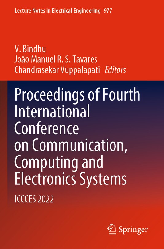 Couverture_Proceedings of Fourth International Conference on Communication, Computing and Electronics Systems