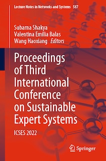 Front cover_Proceedings of Third International Conference on Sustainable Expert Systems