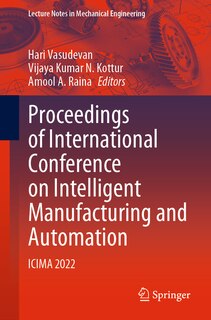 Couverture_Proceedings of International Conference on Intelligent Manufacturing and Automation