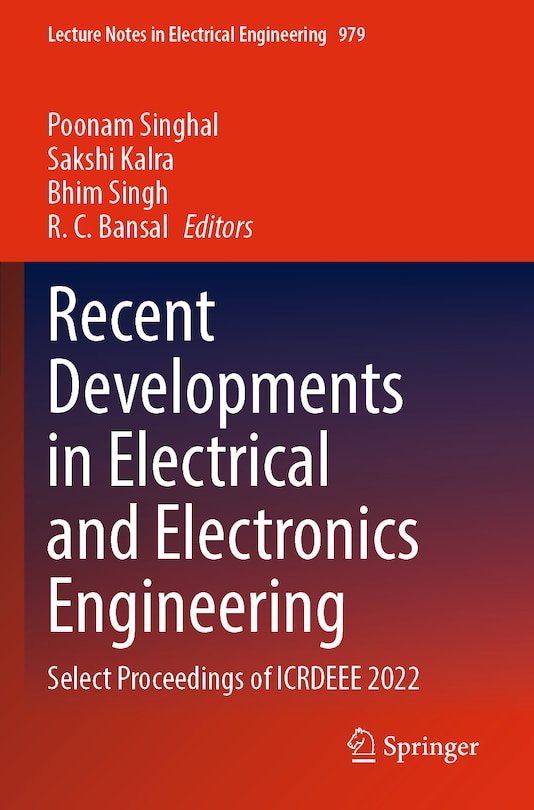 Front cover_Recent Developments in Electrical and Electronics Engineering