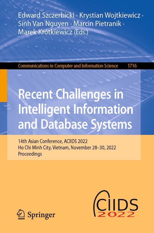 Front cover_Recent Challenges in Intelligent Information and Database Systems