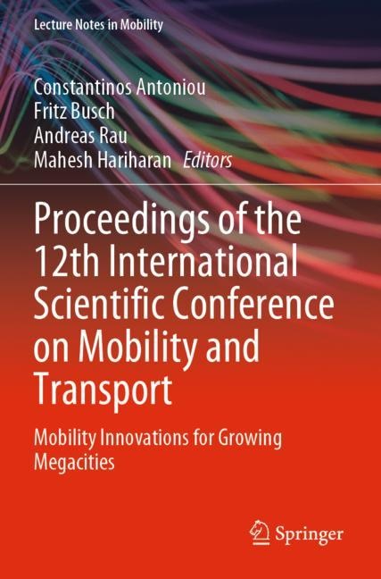 Couverture_Proceedings of the 12th International Scientific Conference on Mobility and Transport