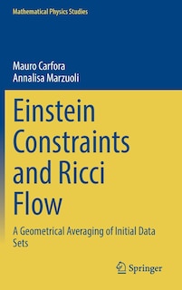 Front cover_Einstein Constraints and Ricci Flow