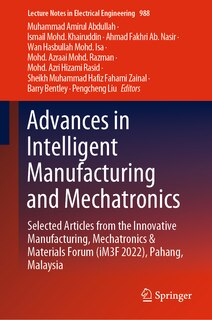 Couverture_Advances in Intelligent Manufacturing and Mechatronics