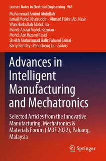 Couverture_Advances in Intelligent Manufacturing and Mechatronics