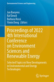 Front cover_Proceedings of 2022 4th International Conference on Environment Sciences and Renewable Energy