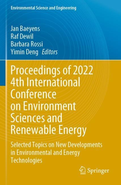 Couverture_Proceedings of 2022 4th International Conference on Environment Sciences and Renewable Energy