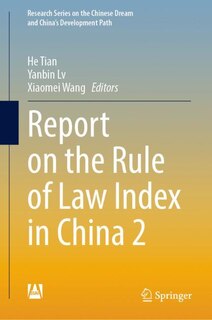 Front cover_Report on the Rule of Law Index in China 2