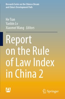 Couverture_Report on the Rule of Law Index in China 2