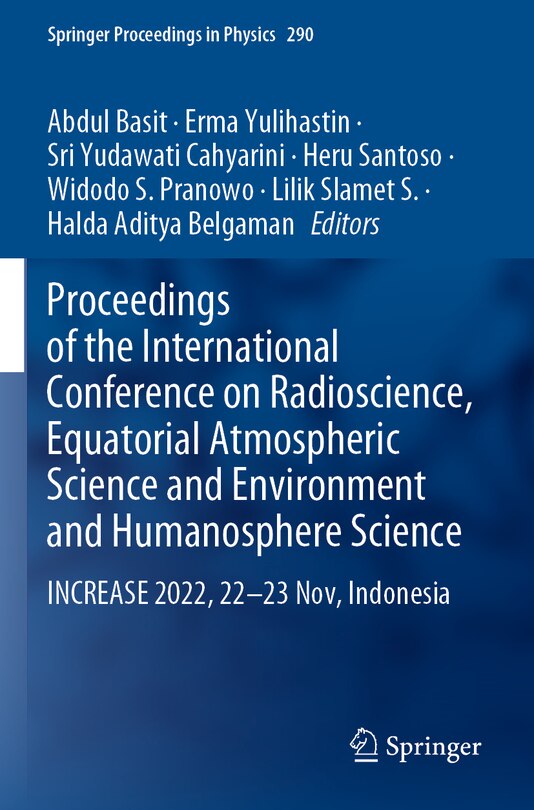 Front cover_Proceedings of the International Conference on Radioscience, Equatorial Atmospheric Science and Environment and Humanosphere Science