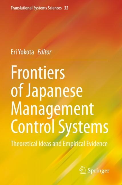 Front cover_Frontiers of Japanese Management Control Systems