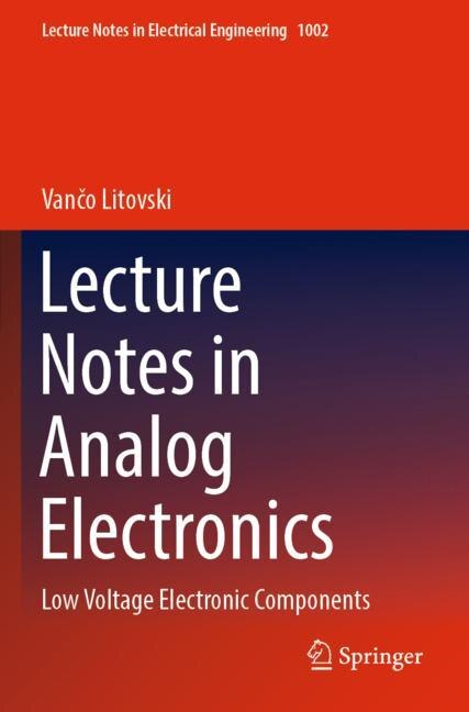 Front cover_Lecture Notes in Analog Electronics