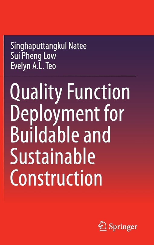 Couverture_Quality Function Deployment for Buildable and Sustainable Construction