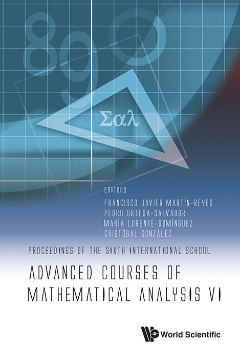 Front cover_Advanced Courses Of Mathematical Analysis Vi - Proceedings Of The Sixth International School