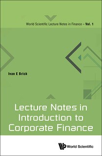Front cover_Lecture Notes In Introduction To Corporate Finance