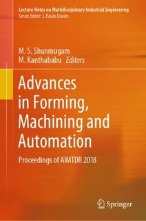 Couverture_Advances In Forming, Machining And Automation