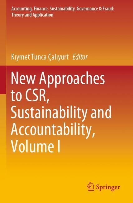 Couverture_New Approaches To Csr, Sustainability And Accountability, Volume I