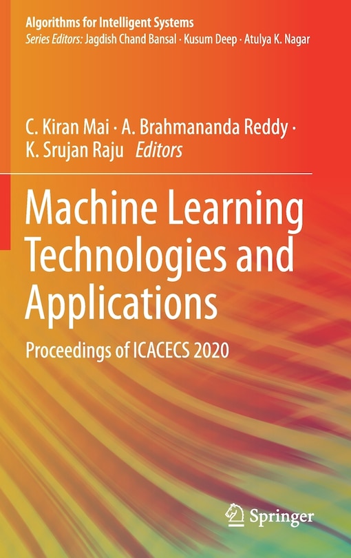 Couverture_Machine Learning Technologies And Applications