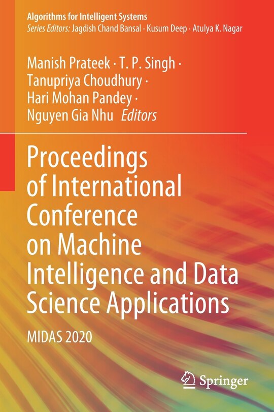 Front cover_Proceedings of International Conference on Machine Intelligence and Data Science Applications